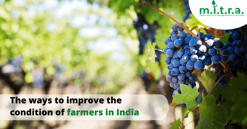 The ways to improve condition of farmer in India